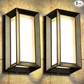 ledmo Outdoor Wall Light 1800Lm Modern Outdoor Porch Light 3000K Bright Lighting Black Exterior Lighting Fixture Waterproof Christmas Fixture for HousePatioGarageBackyardHallway（2 Pack