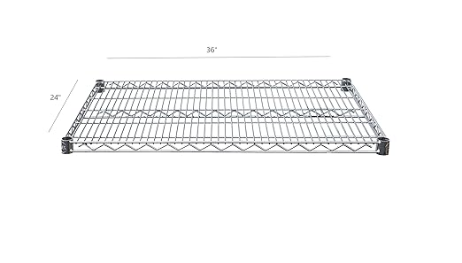 NSF Approved Heavy Duty Chrome Wire Shelf | 36 x 24 | Adjustable Metal Storage Shelf for Kitchens Utility Rooms Storage Offices &amp Home