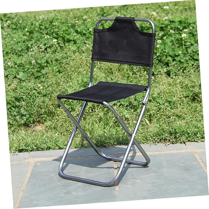 Collapsible Camping Chair Aluminum Folding Stool Padded Beach Seat Lightweight for Travel Rocker Chair