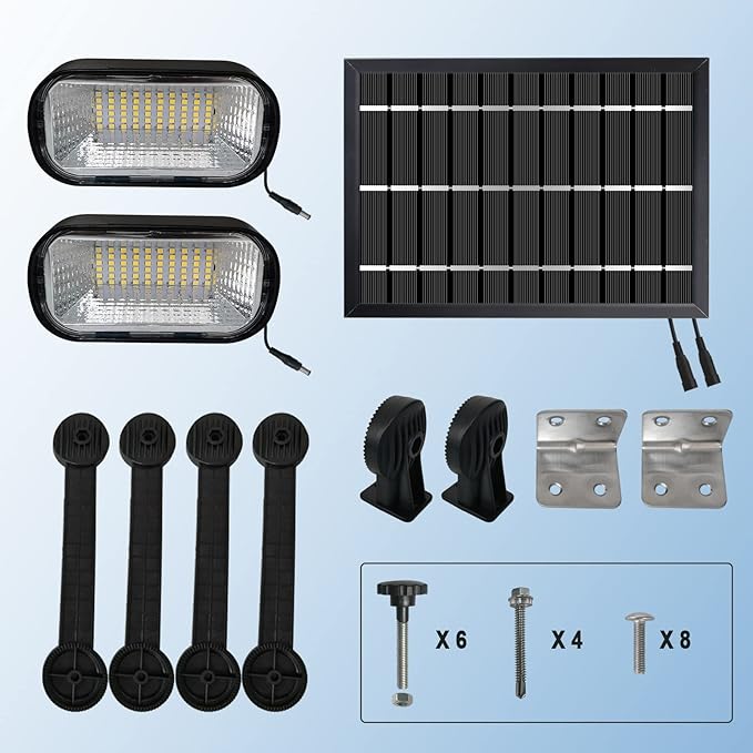 Solar Sign Lights Outdoor 120 LEDs Solar Billboard Light IP65 Waterproof 5200 mAh Up to 12 Hrs Commercial Solar Signboard Light for Real Estate Signs Business Shops Bus Stop Yard Sign