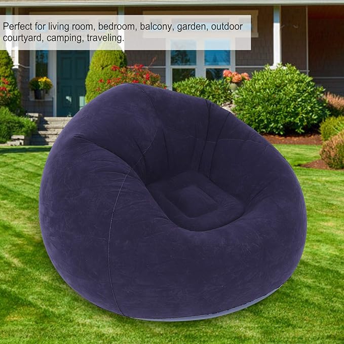 Inflatable Couch Inflatable Chair Single Spherical Blow up Chair Camping Lounge Chair Portable Beach Chairs for Traveling Picnic Chairs for Dorm Room Outdoor Travel Camping Picnic
