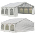 DELTA 20'x16' Budget PE Party Tent Free 1 Long Bag + 1 Short Bag Tents for Partiescarpas para FiestasGalvanized Gazebo Wedding Tent Canopy Big Tents Carport Outdoor Event Shelter