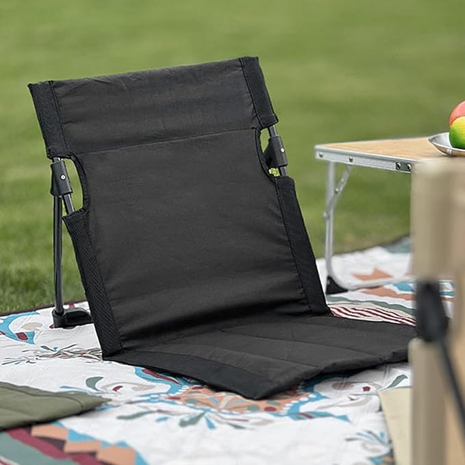 Beach Mat Lounge Chair Outdoors Portable Reclining Beach Mat Chairs Foldable Camping Sand Chairs with Backrest for Adults Include Tote Ideal Tanning Mat for Sunbathing