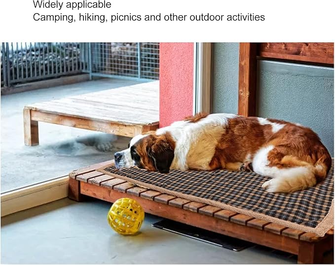 Outdoor Camping Thermal Insulation Blanket Picnic Mat Thickened and Windproof Durable and Portable - Soft Layer Anti Dirt Design for Hiking and Beach Use