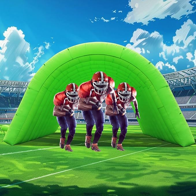 Inflatable Tunnel Sports Tunnel Entrance with Blower Football Tunnel Tent Entryway for Business Advertise Party Exhibition Promotion StreetShopSupermarketSchool