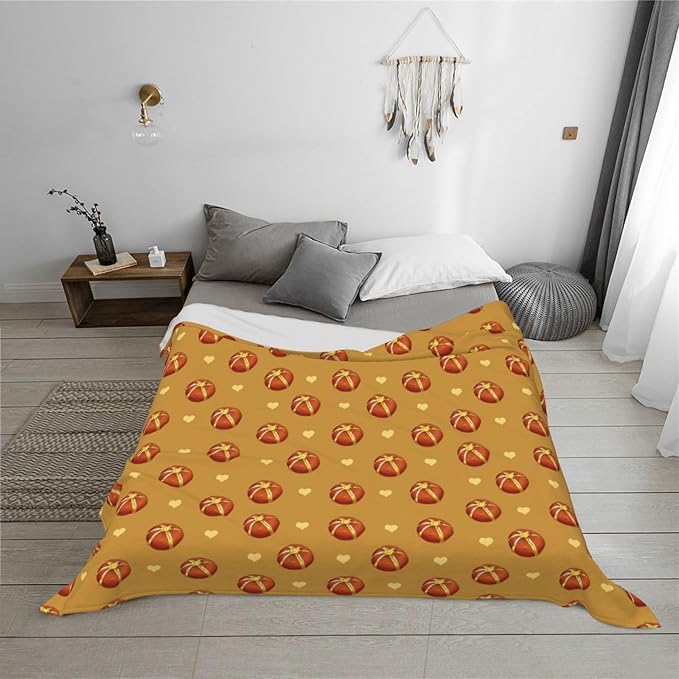 Buttered Bread Blanket.Super Soft Flannel Blanket 80x60 inches 100% Polyester for Warmth Perfect for beds Sofas and Camping.