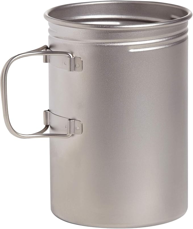 Vargo Titanium BOT Series | BOT-HD Bottle Pot – 1 Liter (34 oz.) Ultralight Water Bottle Cooking Pot Weighs 153 grams (5.4 oz.) | Backpacking Camping