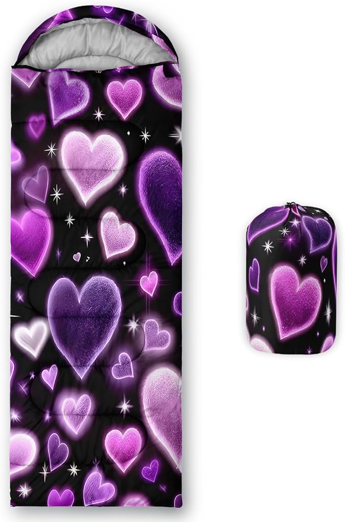 AILONEN Cartoon Camping Sleeping Bag for Boys Girls AdultsLightweight &amp Waterproof3 Season Warm &amp Cold WeatherPortablePrinted Sleeping BagTravelingCampingHiking