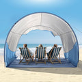 Beach Shade The Classic Wind-Supported Beach Canopy with UPF 50+ Protection 7.5ft Tall Portable &amp Easy Setup for 3-6 People