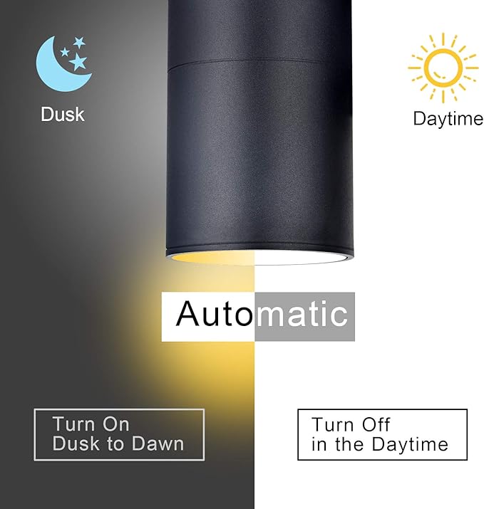 Dusk to Dawn Outdoor Lighting Up and Down Lights Outdoor Wall Sconce - LED Light Lamps A19 IncludedExterior Light Fixture Outdoor Wall Lights for GaragePorchFront Door [ETL Listed]