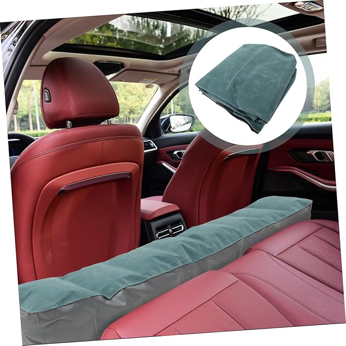 Car Inflatable Air Mattress Lightweight Travel Camping Bed Durable Portable Car Rear Sleeping Pad for SUV Models Random Color