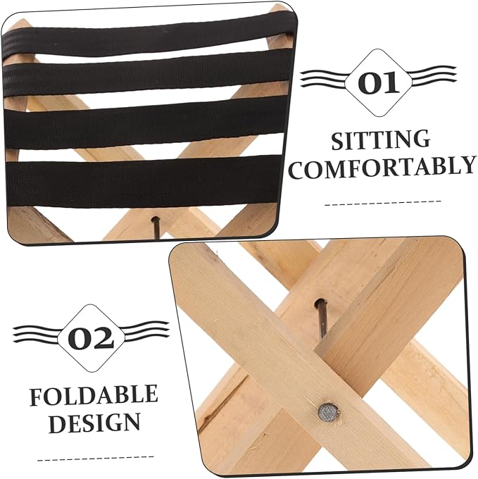 Foldable Camping Stool Portable Stool for Adults Carrying Bag Outdoor Use