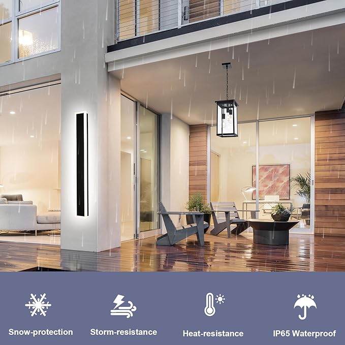 3-Lights Large Outdoor Pendant Light with Clear Glass Exterior Hanging Lantern Matte Black Height Adjustable Hanging Light Fixture for Porch Patio Damp Locations E26 Base
