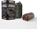 TITANSurvival Emergency Sleeping Bags for Survival 36” x 78” - 90% Heat Retention 41% Thicker &amp Waterproof - Durable Survival Sleeping Bag for Cold Weather Camping - Thermal Sleeping Bag Outdoor