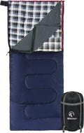 REDCAMP Cotton Flannel Sleeping Bag for Camping Backpacking Adults Cold Weather Envelope Sleeping Bags with 2/3/4/6lbs Filling