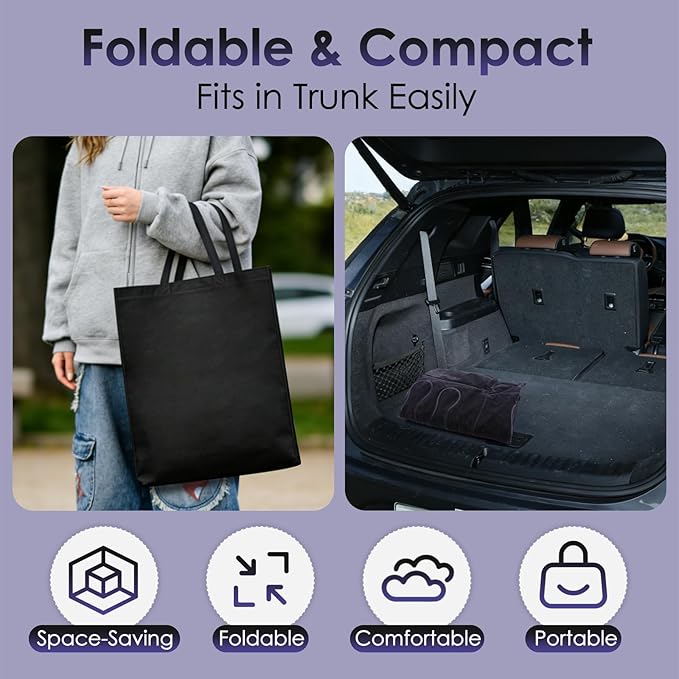 Inflatable Car Air Mattress for SUV Sedan Truck &amp Minivan Back Seat Car Bed for Car Camping &amp Travel Portable Mattress with earplugs Window Screens Eye Mask &amp Storage Bags