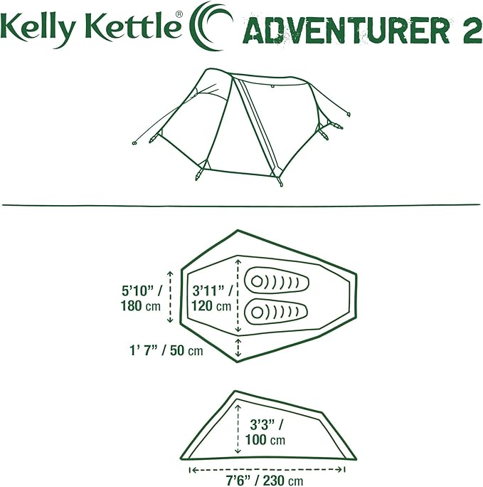 Waterproof Tents for Camping Lightweight for Hiking Backpacking Trekking by Kelly Kettle