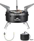 Naturehike Camping Gas Stove for IGT Table Portable Isobutane Stove with Storage Bag &amp Foldable Brackets 3 Burners Camp Stove for Outdoor Car Camping Cooking Tailgating