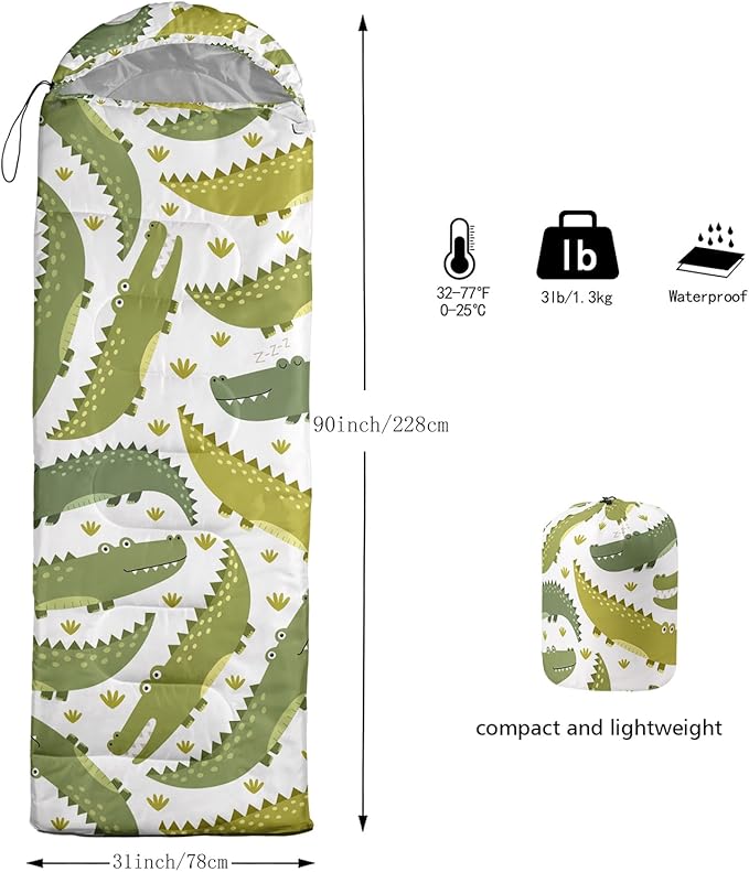 Axolotl Unicorn Sleeping Bag for Kids Boys Girls–Lightweight Warm Cold Weather Sleeping BagsWaterproof Portable Sleeping Bag with Compression Sack for Camping Backpacking Outdoor Indoor