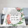 60X50 Isaiah 43 1 Fear Not for I Have Redeemed You Bible Verse Wall Art Lightweight Flannel Blanket - Soft and Breathable Polyester Suitable for Travel Camping and Home Decoration