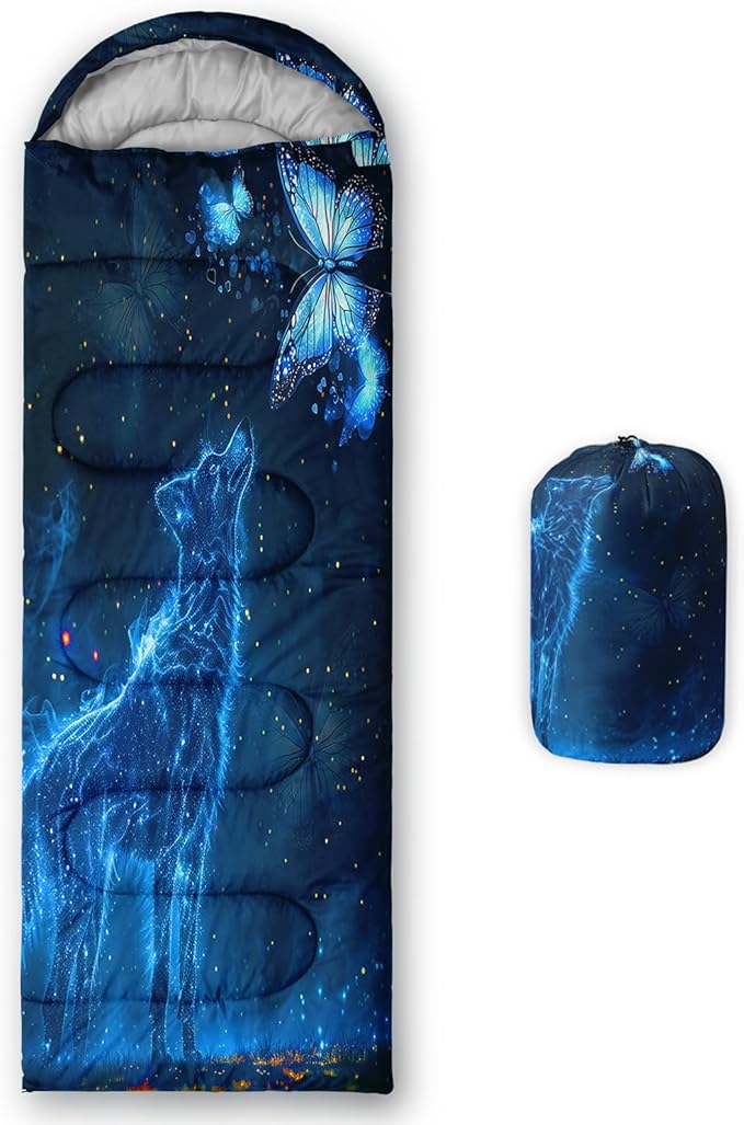 AILONEN Sunflower Sunset Sleeping Bag for Boys Girls Adults3 Season Warm &amp Cool Weather Botanical Design Lightweight Waterproof Camping Sleeping BagHikingOutdoor Backpack Traveling