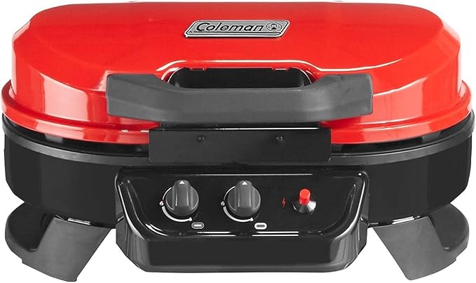 Coleman RoadTrip 225 Portable Tabletop Grill 2-Burner Gas Grill with Matchless Ignition &amp Adjustable Temperature Control 11000 BTUs of Power for Grilling Tailgating Camping BBQ &amp More