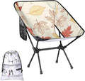 Honeybaby Folding Camping Chair Plant Maple Leaf Camping Chairs Lightweight Portable Chair Outdoor Foldable Chairs for Camping Travel Picnic Beach Hiking