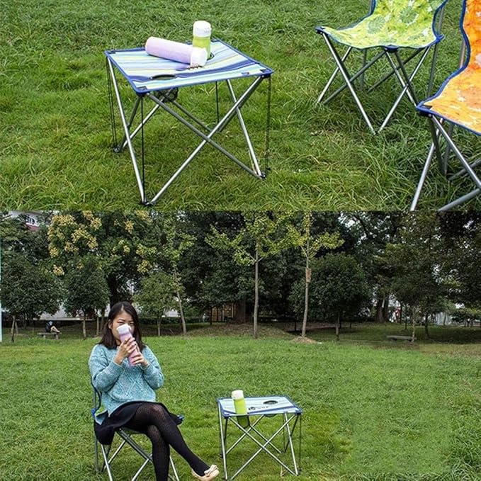 Folding Table Beach Leisure Portable Camping Equipment Outdoor Chair Oxford Cloth
