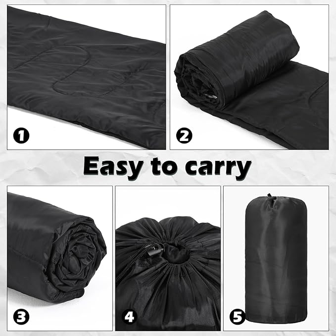 2 Pcs Wearable Sleeping Bag for Adults with Arm Reach 3 Season Warm Cool Weather Waterproof Camping Sleeping Bag for Hiking Backpacking Outdoor Travel and Hunting