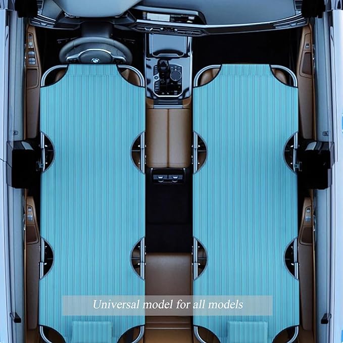Universal Non Inflatable Car Bed Foldable Car Travel Bed Universal Car Rear Seat Folding Car Bed Outdoor Camping Bed for The Rear Seat of Most Cars (Black)