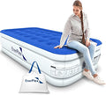 EnerPlex Air Mattress with Built in Pump - Self-Inflating Blow Up Mattress with Neck Support - Inflatable Air Bed for Portable Travel &amp Home Use