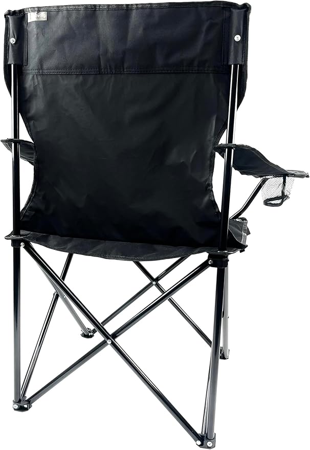 E-Z Living Folding Portable Outdoor Camping Chair[Large] (Black)