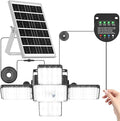 Solar Shed Light Indoor Outdoor 2000LM 268LED Solar Pendant Light with Motion Sensor Day &amp Night Available 4 Lighting Modes Battery/Mode Indicator IP65 Waterproof for Shed Garage Gazebo Barn