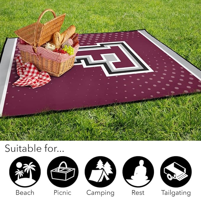 LOGOVISION Fordham University Picnic Outdoor Blanket 50x60 Logo Dots Foldable Blanket for Picnic Beach Camping Park Tailgate