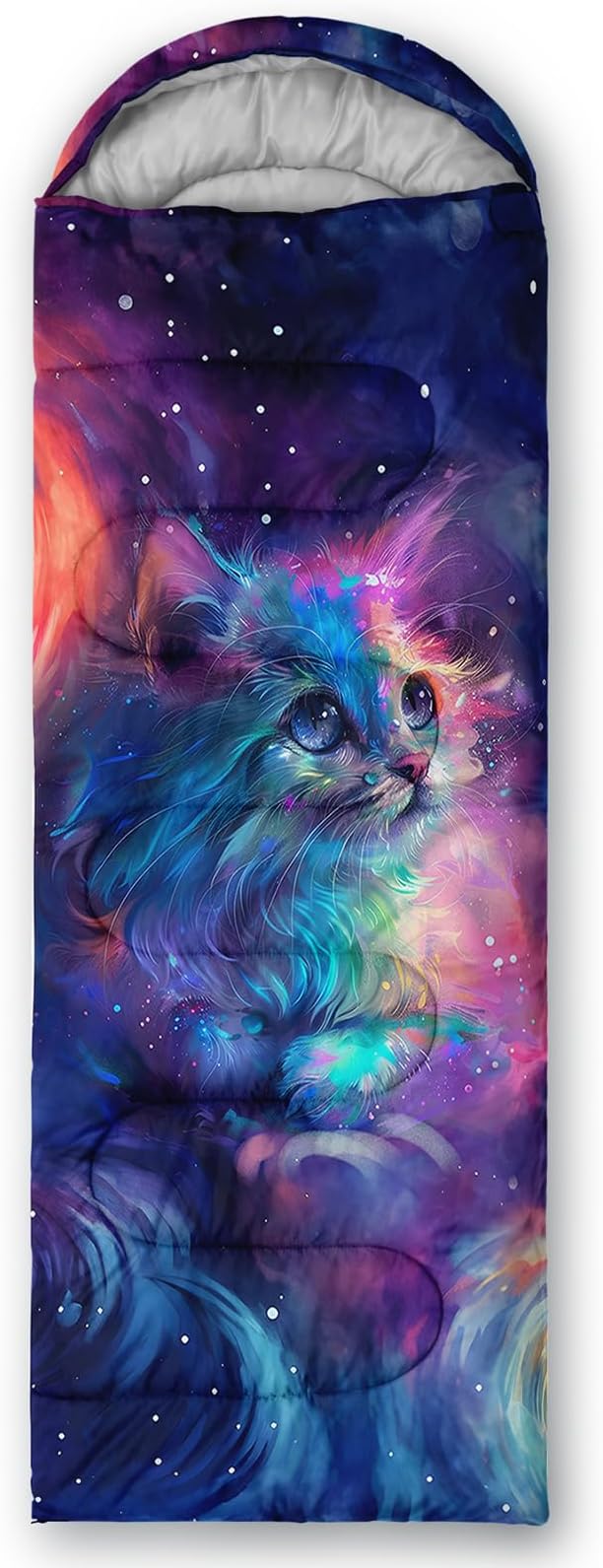 AILONEN Cartoon Camping Sleeping Bag for Boys Girls AdultsLightweight &amp Waterproof3 Season Warm &amp Cold WeatherPortablePrinted Sleeping BagTravelingCampingHiking