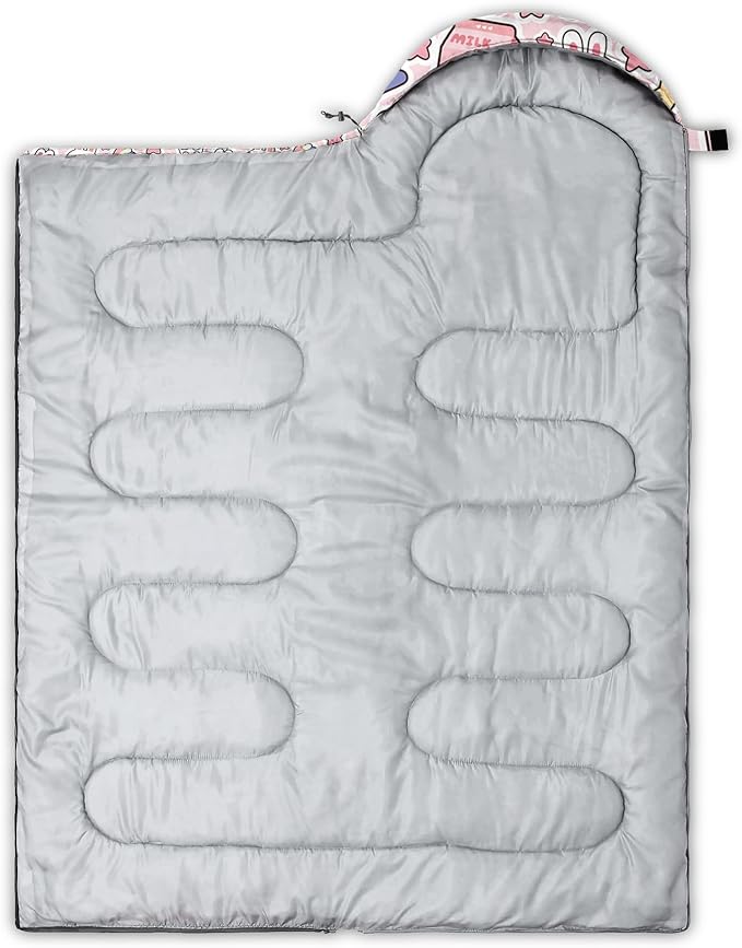 QOOMO Camping Sleeping Bags3 Season Warm &amp Cool WeatherLightweightWaterproof Sleeping Bags for Adults &amp KidsTravelingand OutdoorsCamping Gear Equipment