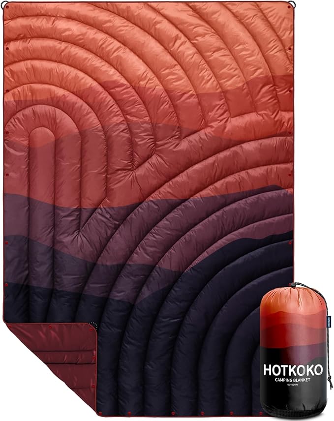 Camping BlanketLightweight Puffy Printed Camping Blanket Packable Outdoor Blanket for CampingTraveling Stadium Hiking Picnics