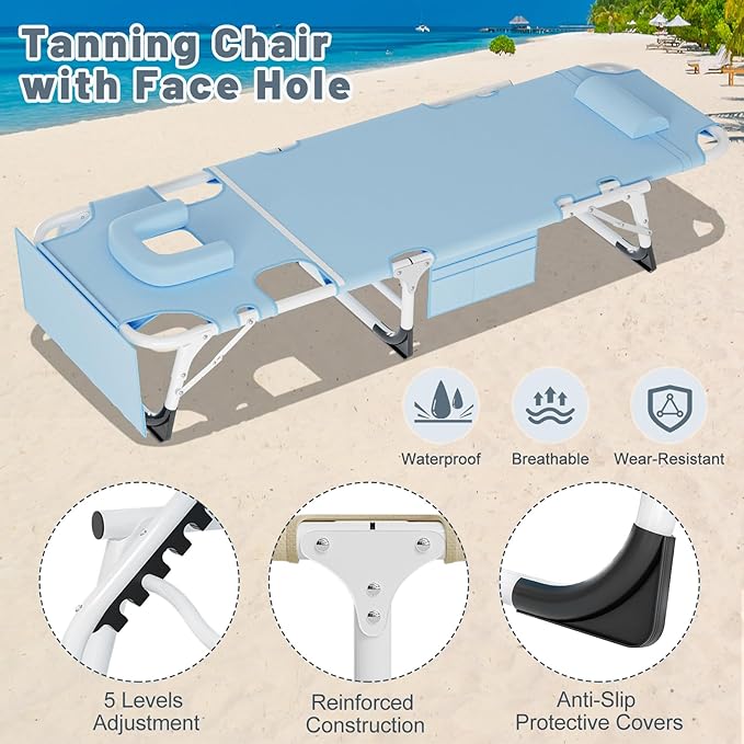 Portable Folding Camping Cot for Adults with Mattress Lightweight Camp Bed with Carry Bag Ideal for Outdoor Travel Hiking Beach and Picnics