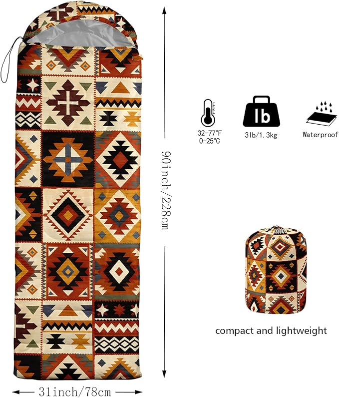 AILONEN Cartoon Camping Sleeping Bag for Boys Girls AdultsLightweight &amp Waterproof3 Season Warm &amp Cold WeatherPortablePrinted Sleeping BagTravelingCampingHiking