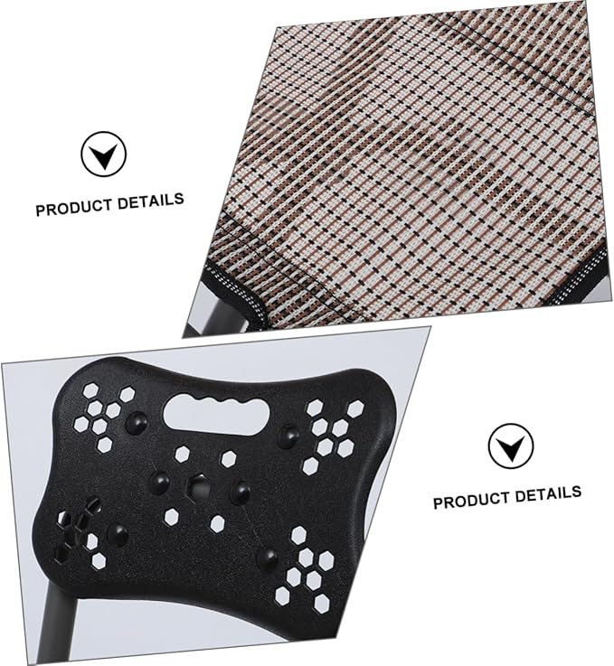 BESPORTBLE Ergonomic Portable Outdoor Chair Aluminum Plastic for Camping Fishing Garden