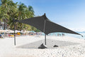 ABCCANOPY Beach Portable Sun Shelter for Beach Camping Trips (7x7 FT Gray)