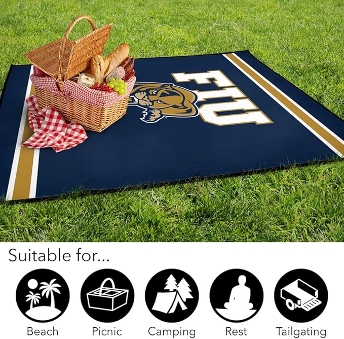 LOGOVISION Florida International University Blanket 50x60 Primary Logo OutdoorBlanket