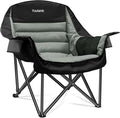 Oversized Camping Chair Portable Folding Camping Chairs with Side Pocket Cup Holder and Carry Bag Heavy Duty Outdoor Camping Chairs for Adults Fishing Sports Trip up to 400lbs Style 4