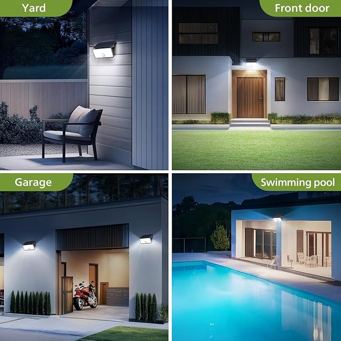 Philips Solar Motion Sensor Light Outdoor 3 Modes 1000LM 7000K Daylight Waterproof Solar Powered Flood Light for Garden Yard Garage