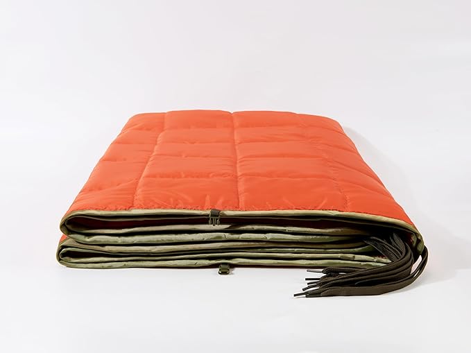 Camo Poncho Liner Army Blanket Military Sleeping Bag with A Compression Carrying Bag for Traveling Hiking Camping Outdoor Survival Car Blanket