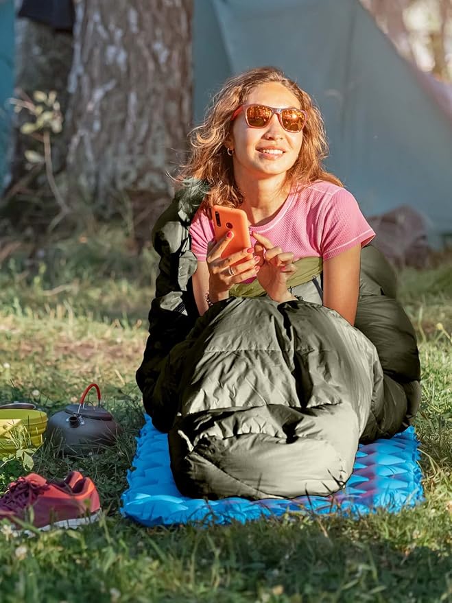 Bessport Mummy Sleeping Bag | 15-45 ℉ Extreme 3-4 Season Sleeping Bag for Adults Cold Weather– Warm and Washable for Hiking Traveling &amp Outdoor Activities