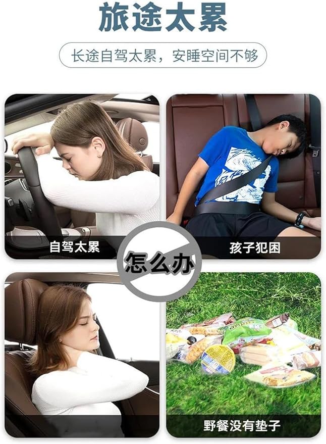 Car Inflatable Mattress SUV Camping Inflatable Bed Car Rear Air Cushion Bed Anti-Leakage Car Bed Foldable Car Mattress (Five)