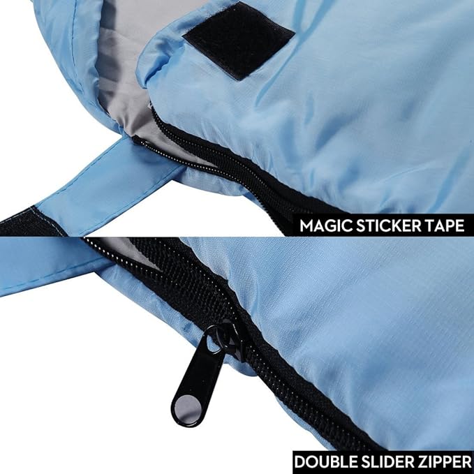 3-4 Season Sleeping Bag for Adults &amp Kids Lightweight Warm Cold Weather Camping Bag with Waterproof Compression Sack – Portable for Hiking Backpacking Traveling &amp Outdoor Adventures