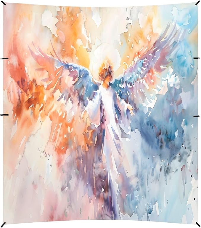 Camping Sun Shelters Angels in Watercolor Beach Canopy 126 * 110.2in