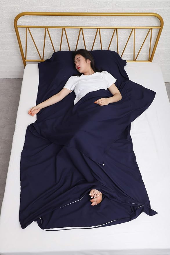 JITTY Sleeping Bag Liner Travel Sheet for Business Camping Backpacking Hiking Mountain Climbing Home Hostels Train 83x45